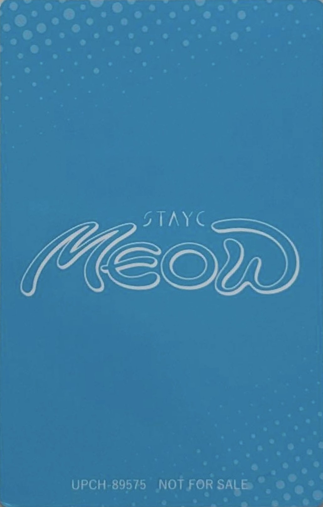 Yoon STAYC photocard back side - Yoon Ver.