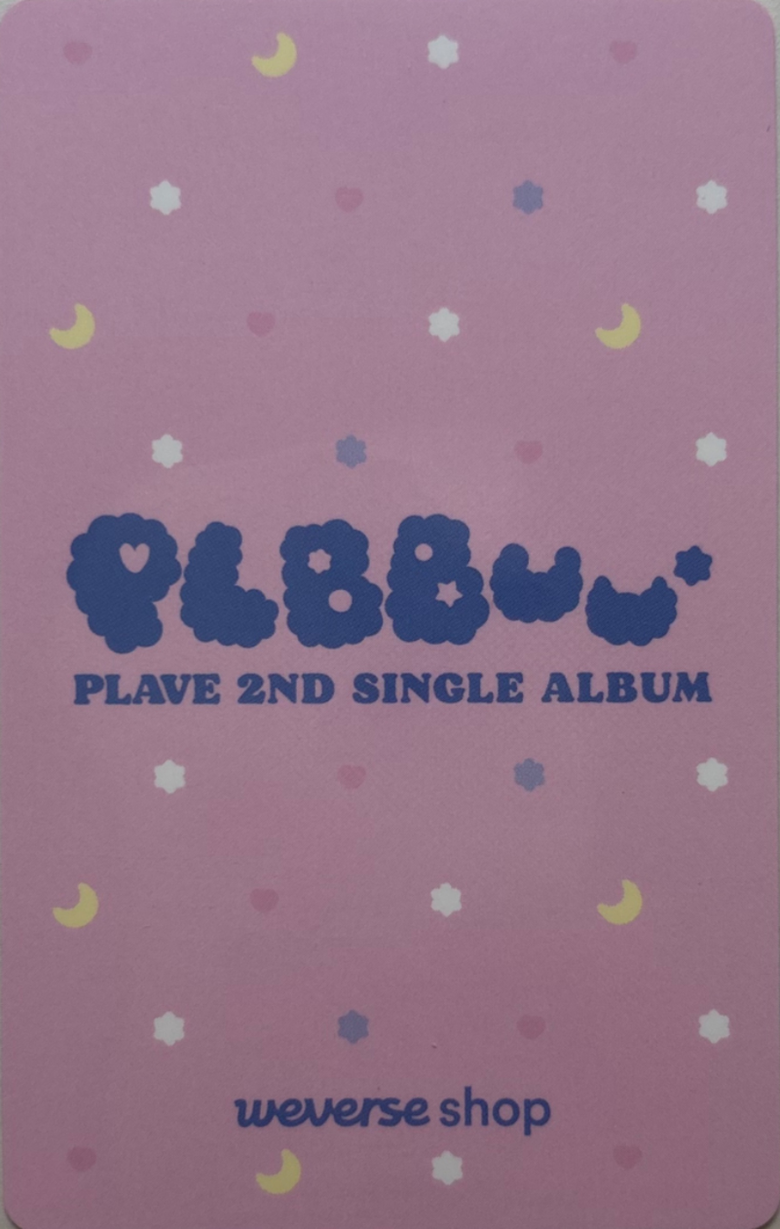 Yejun PLAVE photocard back side - Preorder Benefit