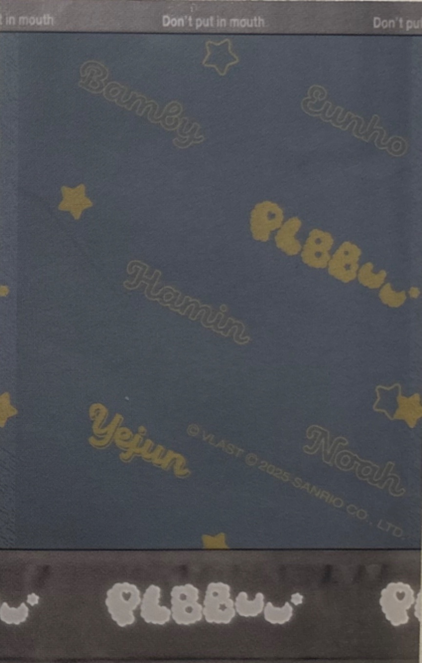 Yejun PLAVE photocard back side - Mini Instant Photocard
