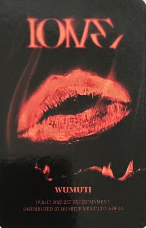 Wumuti XLOV photocard back side - Photocards