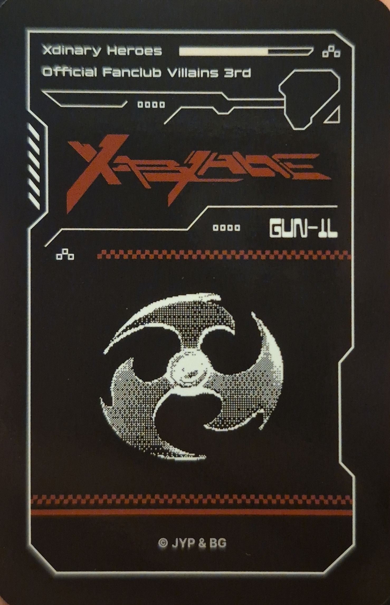 Gunil Xdinary Heroes photocard back side - Photocard Set