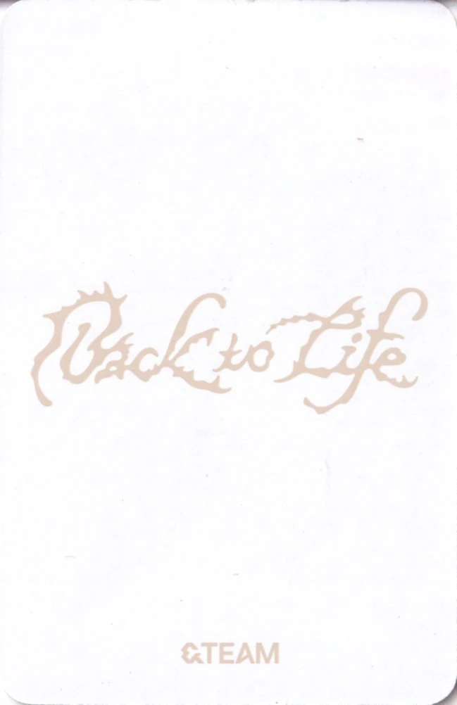 EJ &TEAM photocard back side - Photocard