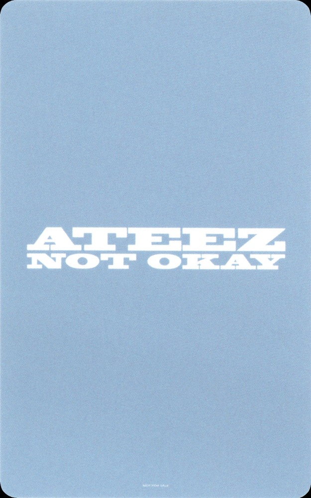 Yunho ATEEZ photocard back side - Preorder Benefit
