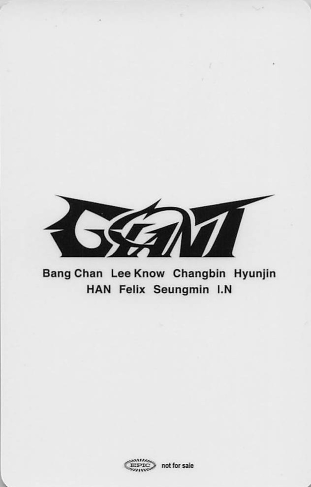 Lee Know, Seungmin, Changbin, Hyunjin, I.N, Han, Bang Chan & Felix Stray Kids photocard back side - Benefit