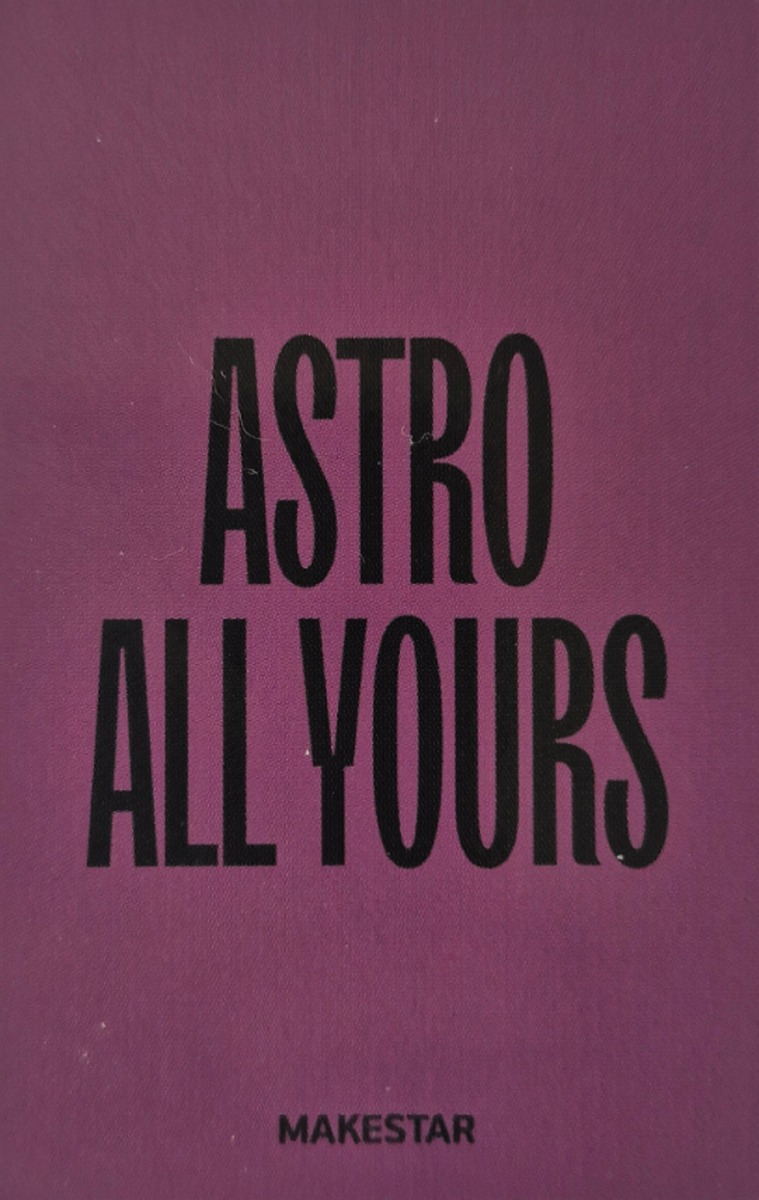Cha Eunwoo ASTRO photocard back side - Benefit