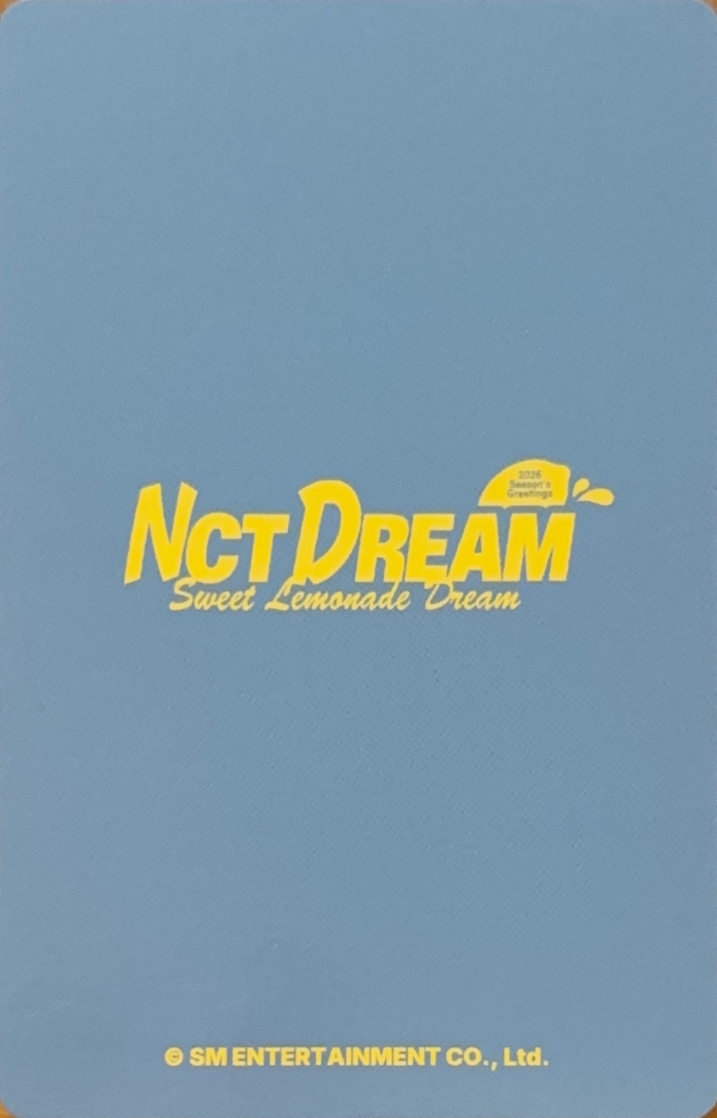 Renjun NCT DREAM photocard back side - Photocard set