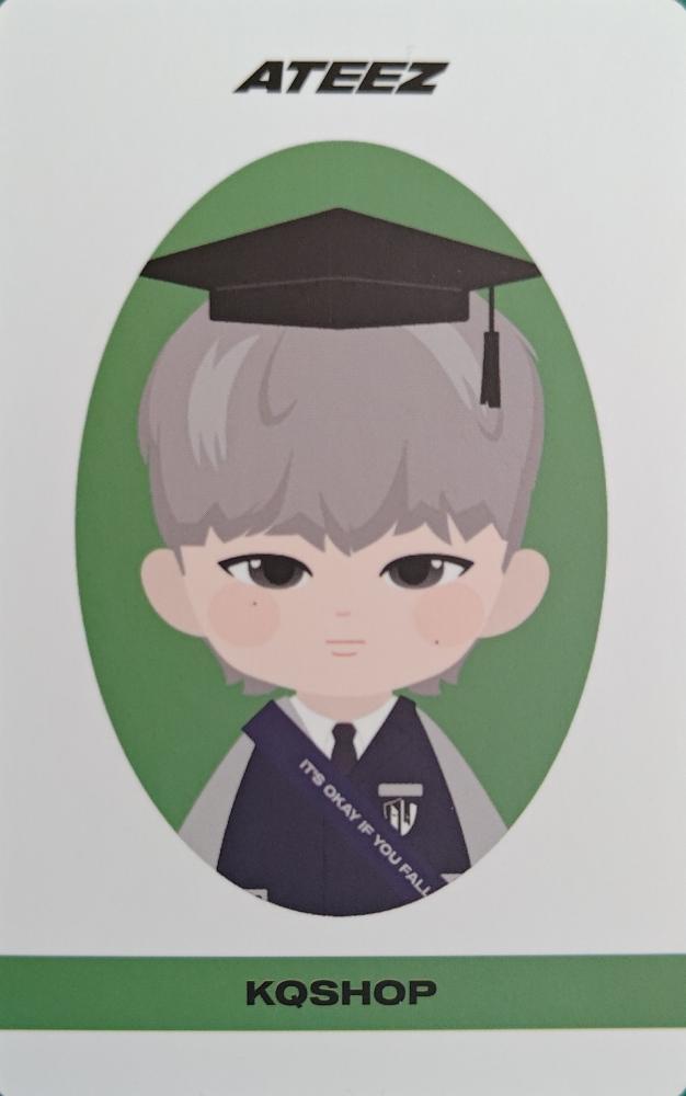 Mingi ATEEZ photocard back side - Figure Ver.
