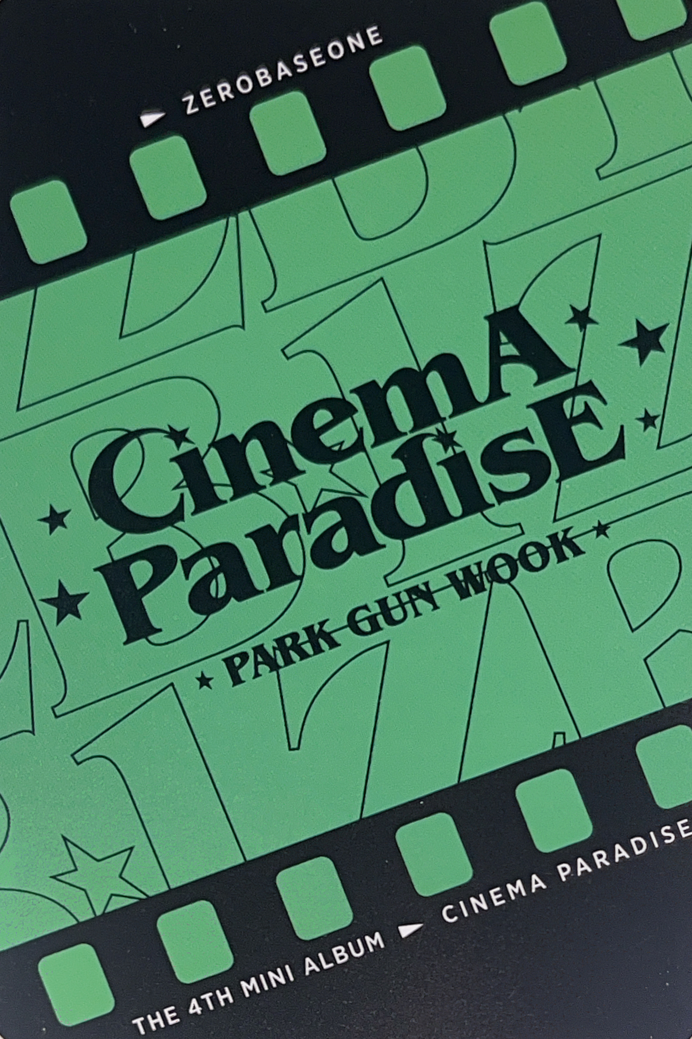 Gunwook ZEROBASEONE photocard back side - Selfie Photocards