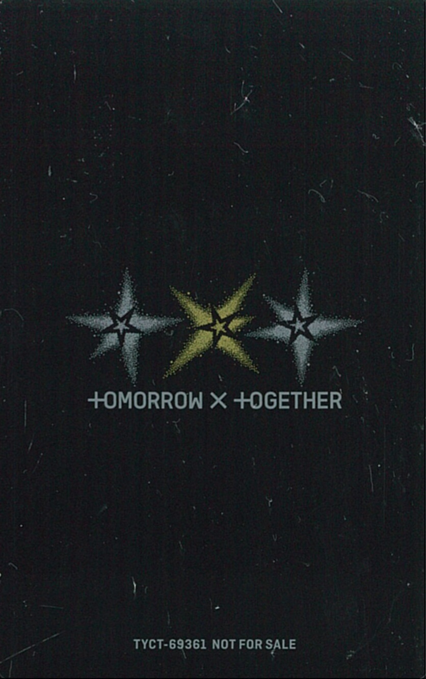 Beomgyu TXT photocard back side - Selfie Photocard C