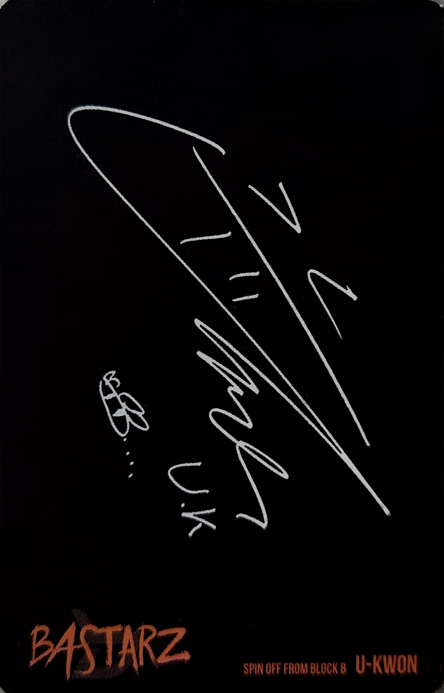 U-kwon Block B BASTARZ photocard back side - Photocard