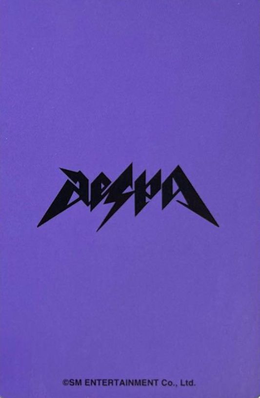 Karina aespa photocard back side - Pre-Order