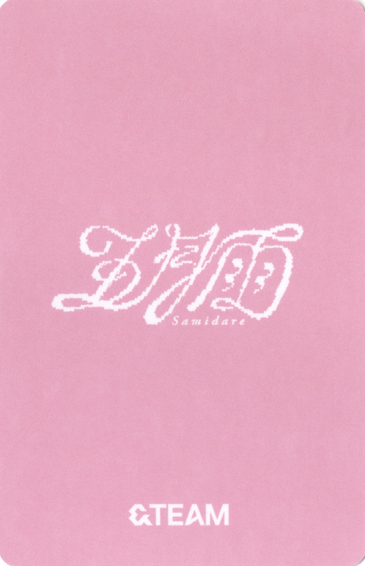 Fuma &TEAM photocard back side - Preorder