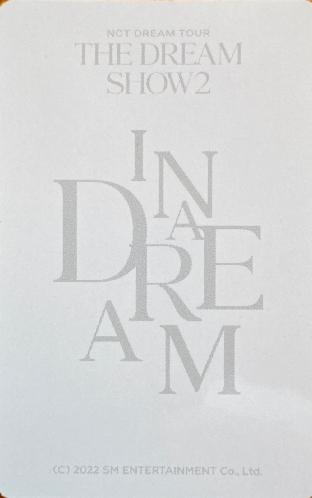 Haechan NCT DREAM photocard back side - Fortune Scratch Cards Set