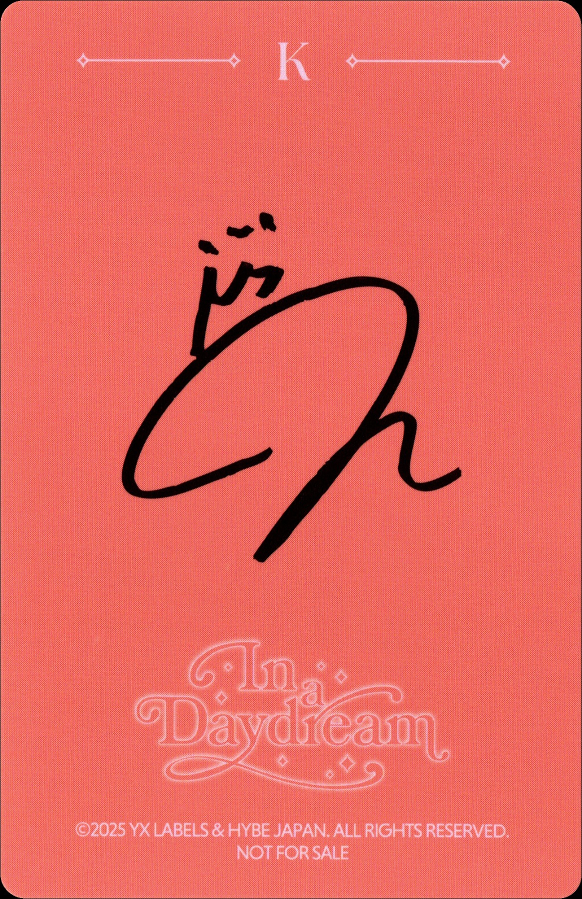 K &TEAM photocard back side - Photocards