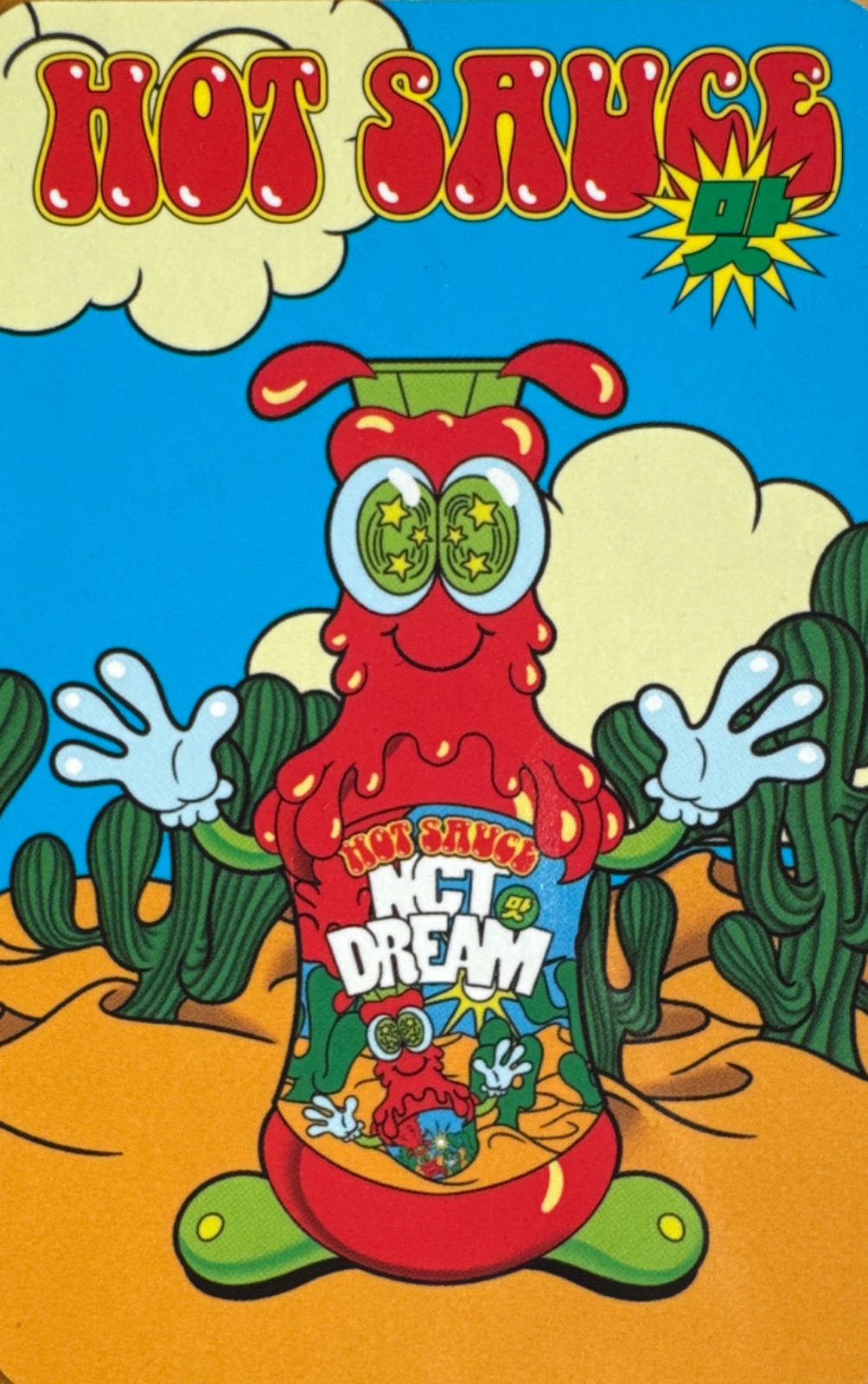 Jisung NCT DREAM photocard back side - AR Clip Card