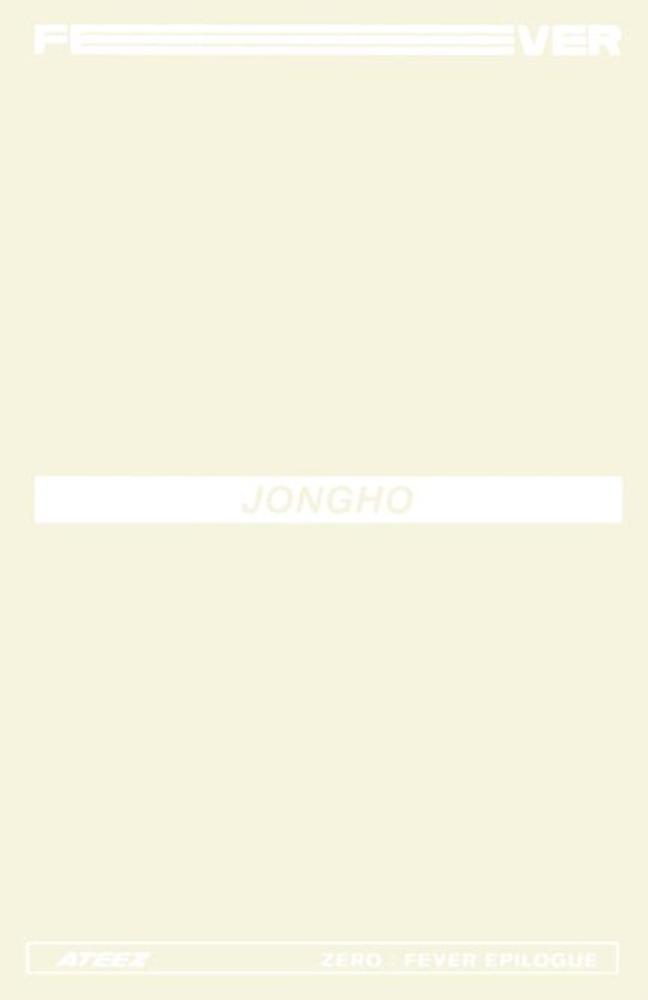 Jongho ATEEZ photocard back side - Limited Photocards