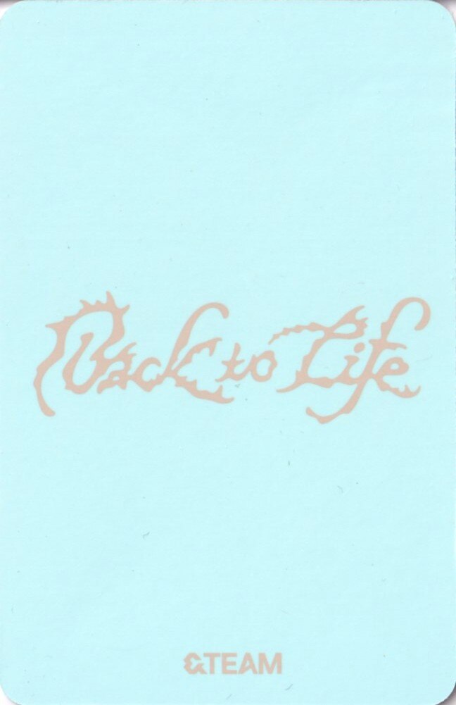 EJ &TEAM photocard back side - Photocard B