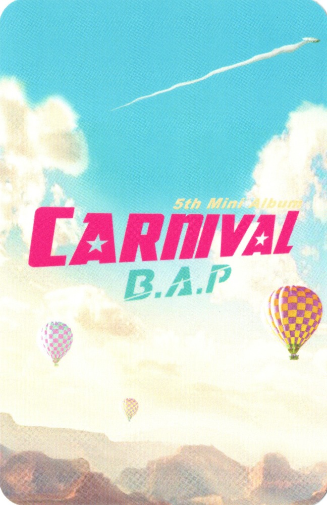 Jongup B.A.P photocard back side - Photocard