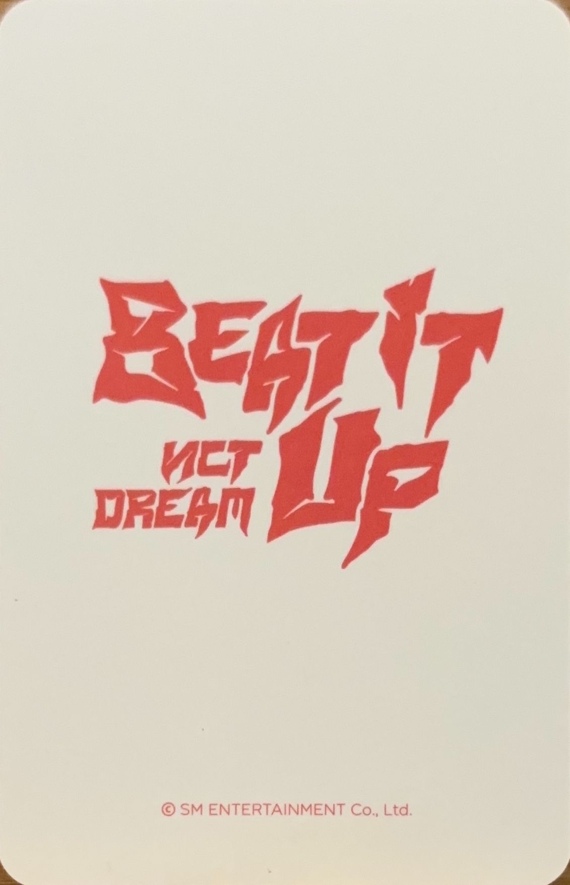 Jisung NCT DREAM photocard back side - Benefit