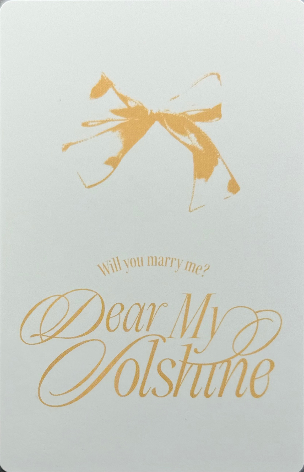 Solar Solar photocard back side - Photocard Set