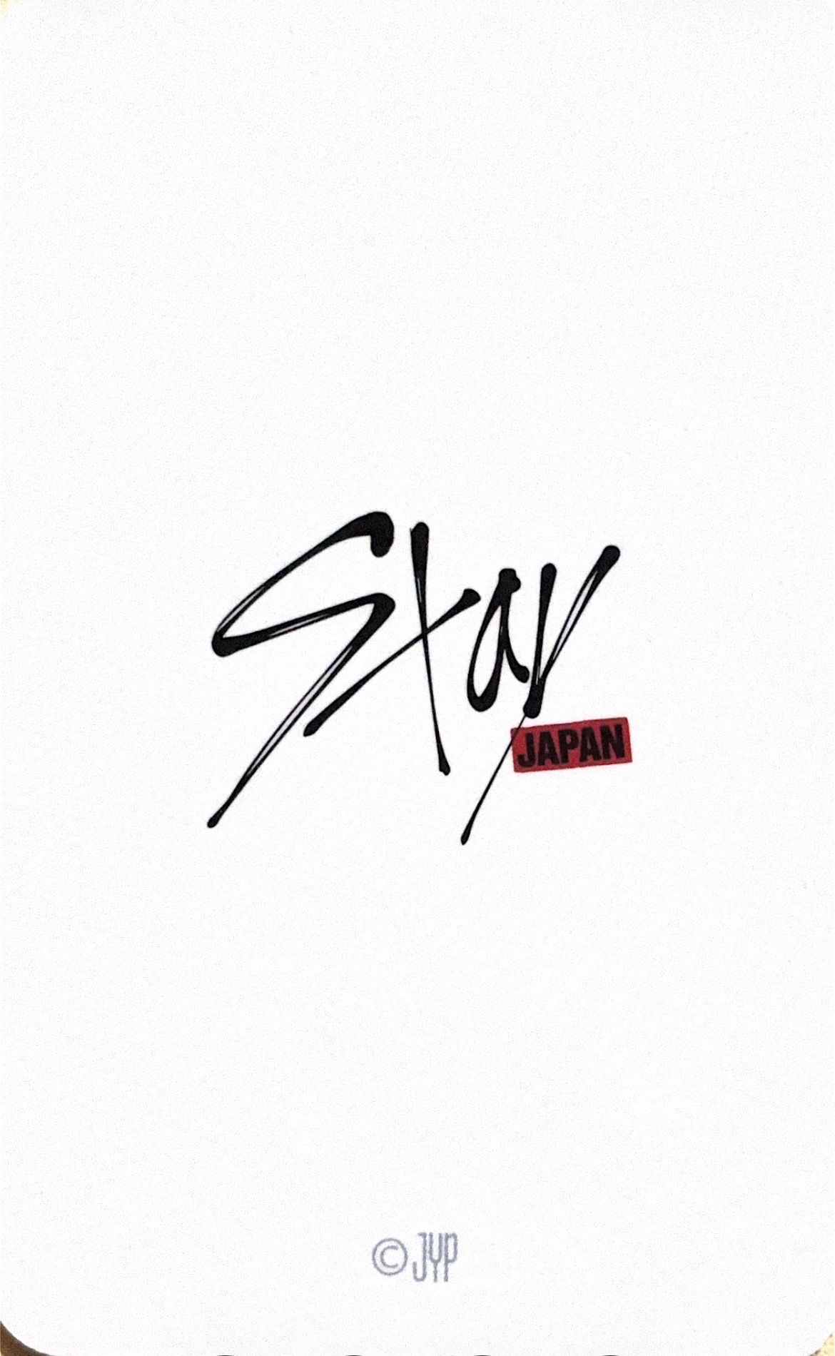 Lee Know Stray Kids photocard back side - 10k¥ MD Benefit