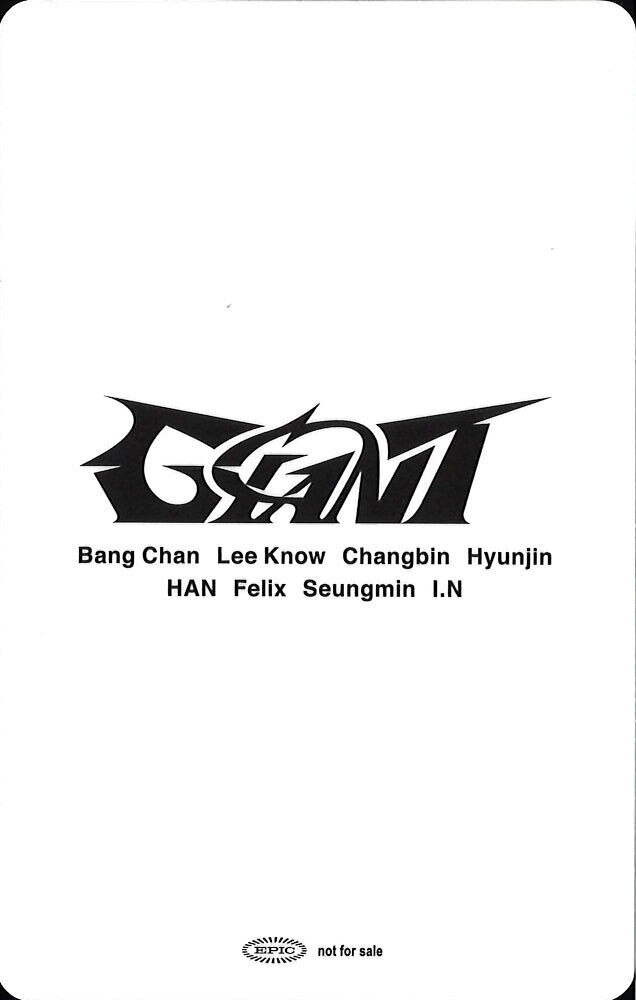 Changbin Stray Kids photocard back side - Benefit