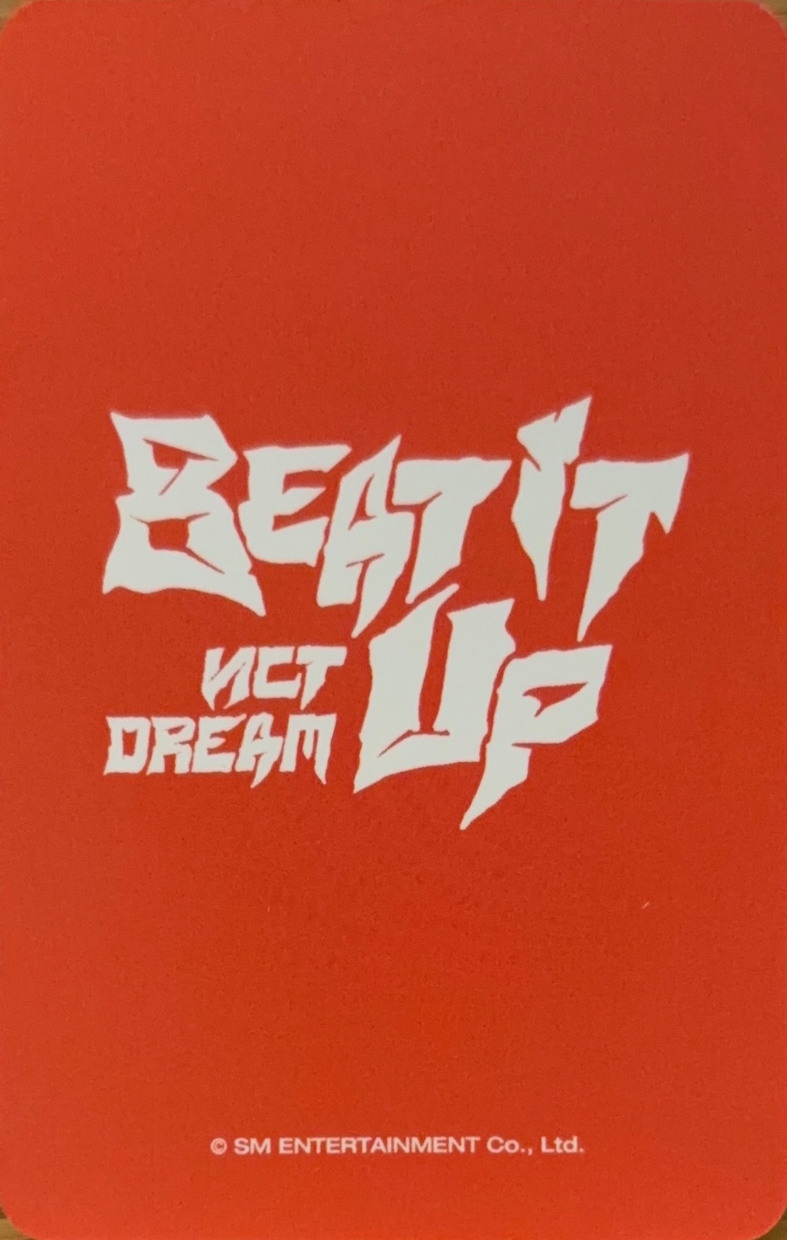Jisung NCT DREAM photocard back side - Offline