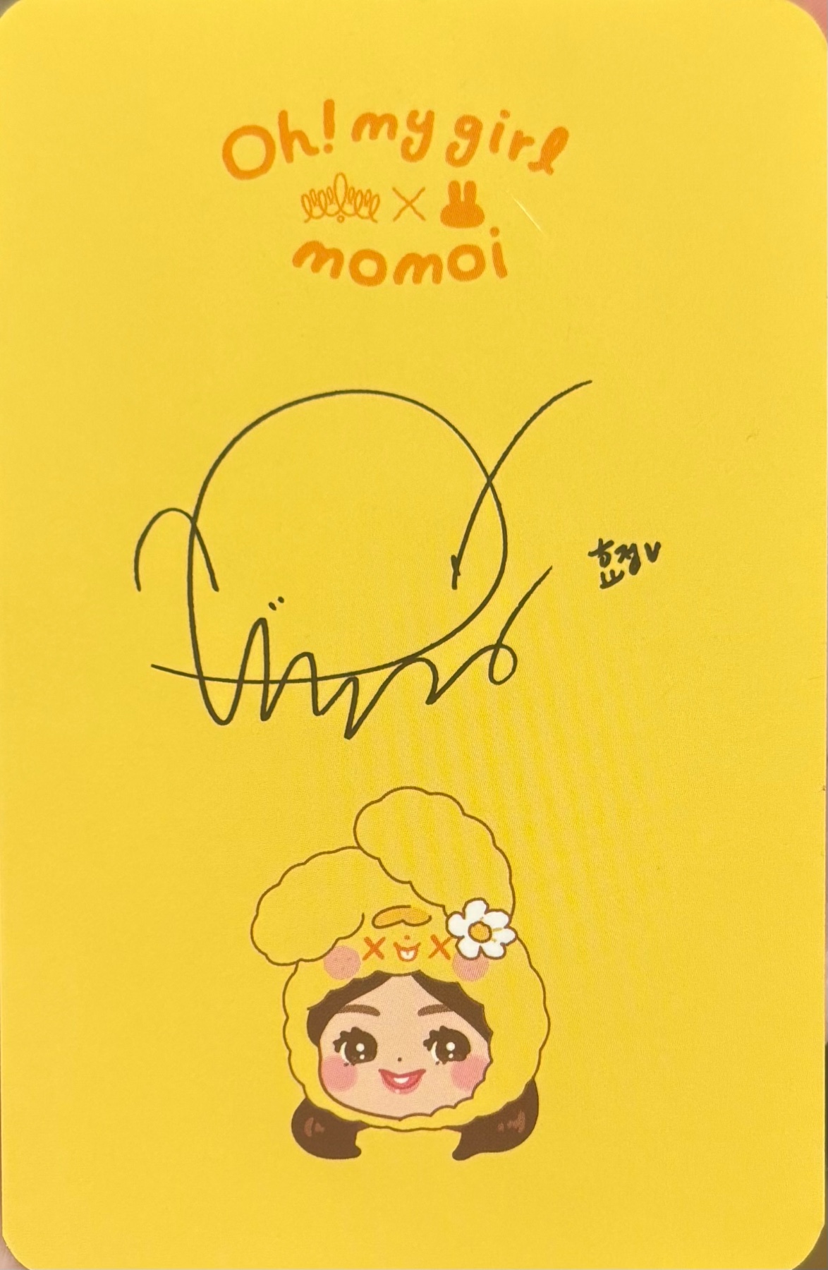 Hyojung OH MY GIRL photocard back side - Acrylic Pouch (Member ver.)