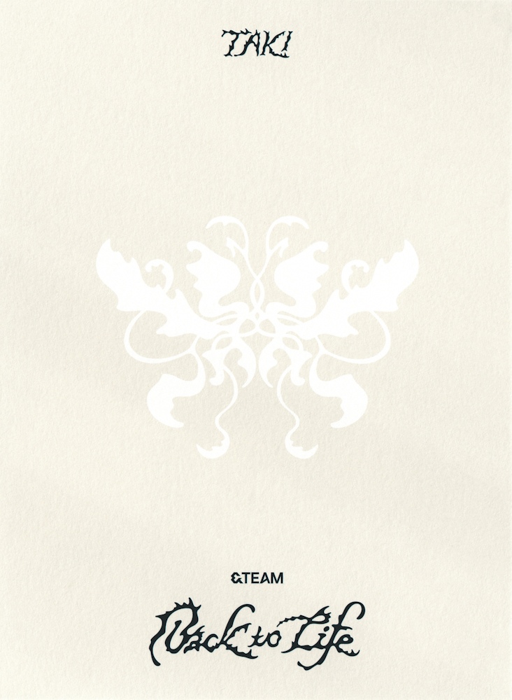 Taki &TEAM photocard back side - Postcard Set