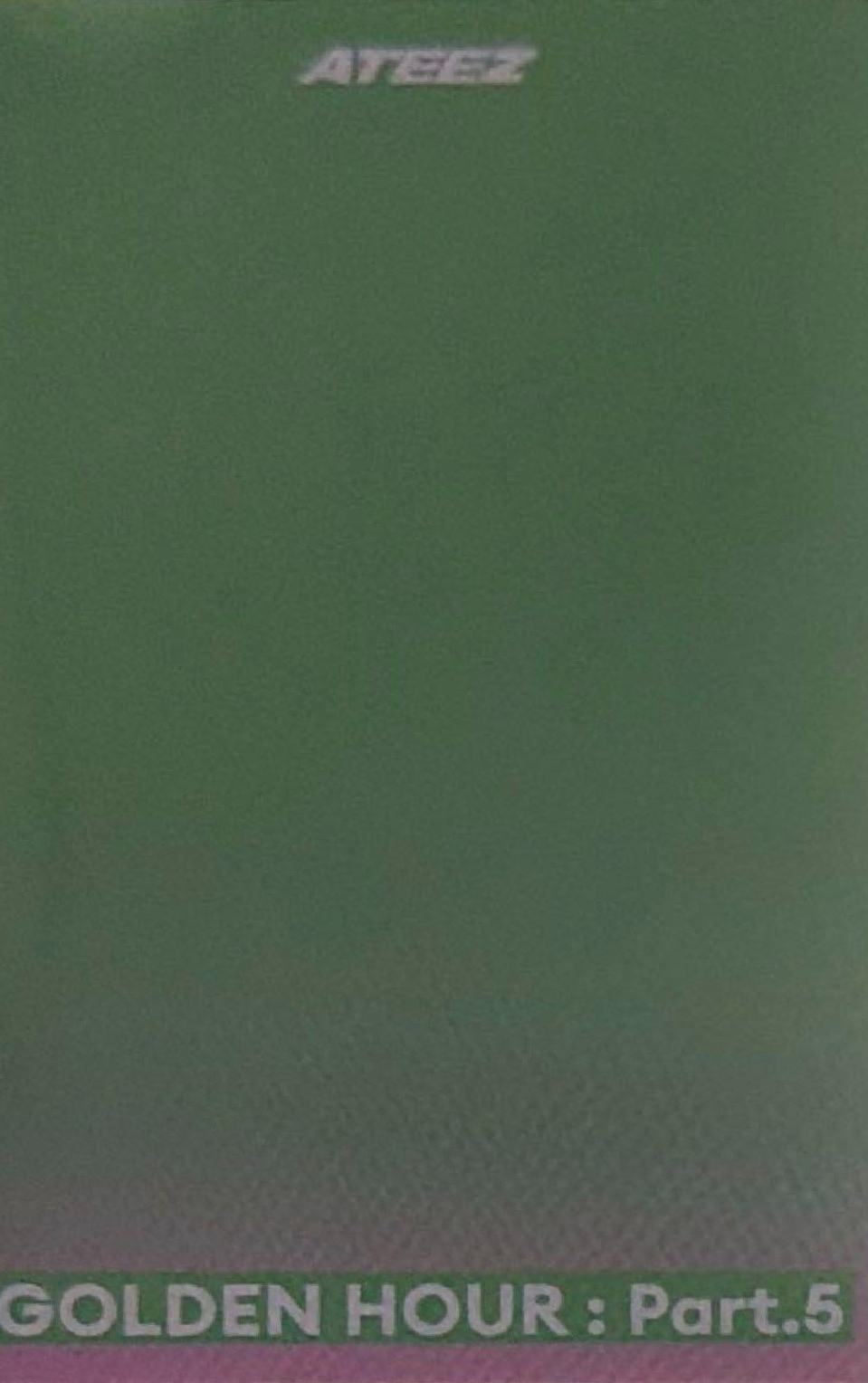 Yunho ATEEZ photocard back side - Preorder Benefit (Photobook ver.)