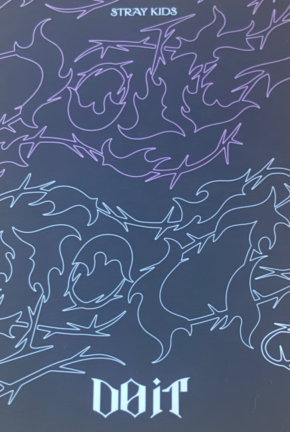 Hyunjin Stray Kids photocard back side - Lenticular Photocard