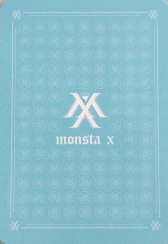 Joohoney, Kihyun, I.M, Shownu, Hyungwon, Wonho & Minhyuk MONSTA X photocard back side - Photocard