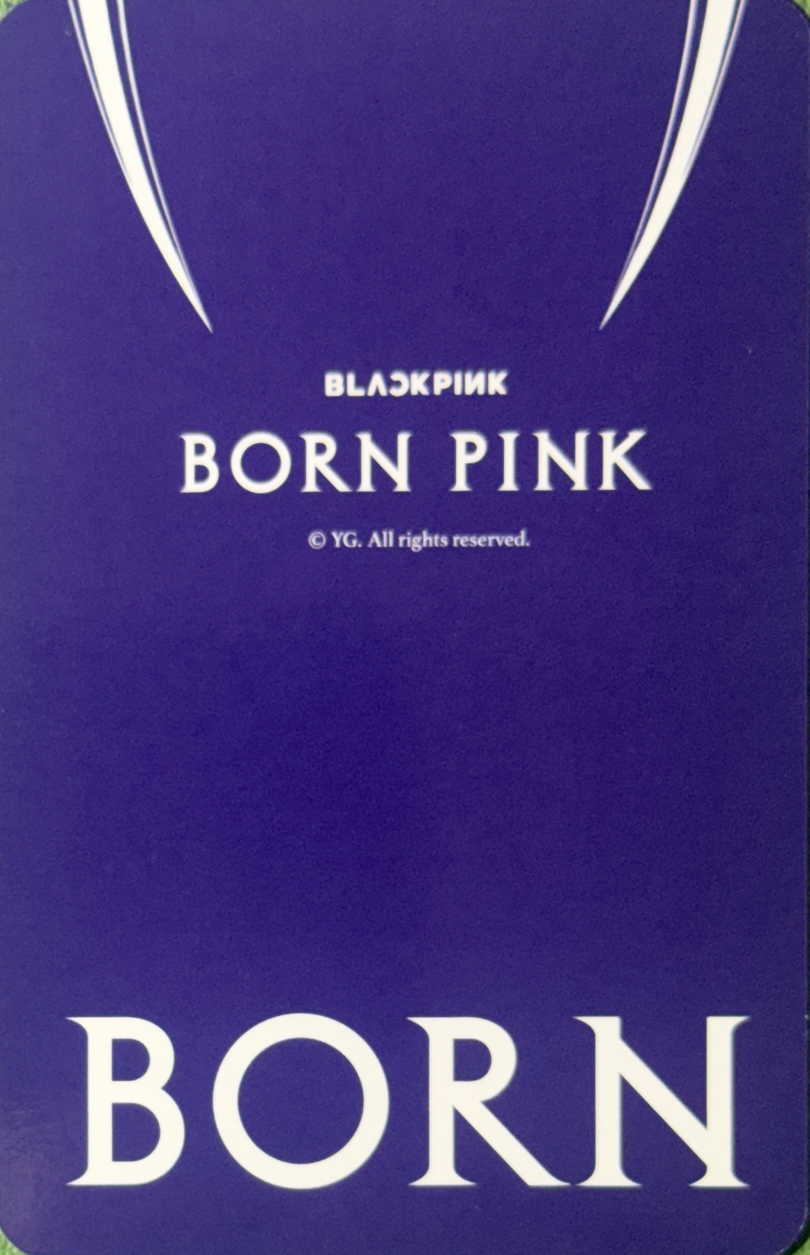 Lisa BLACKPINK photocard back side - Toploader Kit