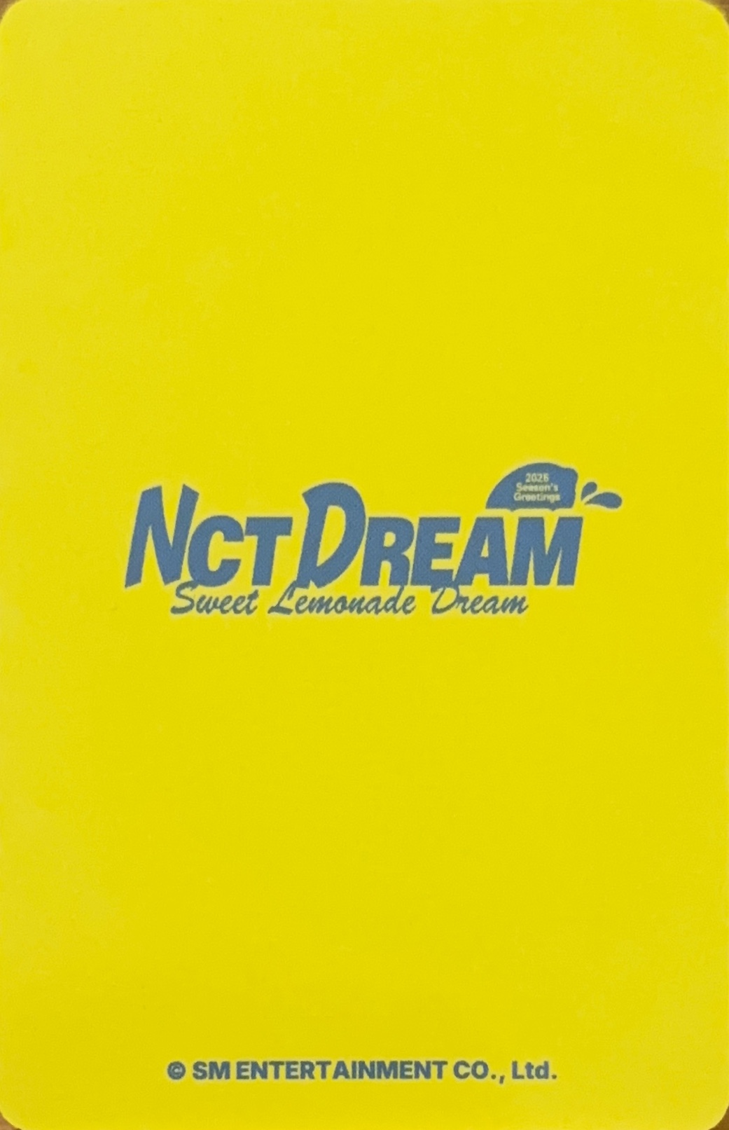 Jisung NCT DREAM photocard back side - MD Trading Card A