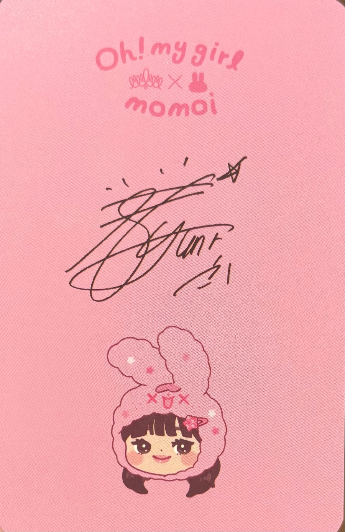 Seunghee OH MY GIRL photocard back side - Acrylic Pouch (Member ver.)