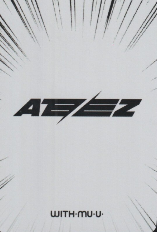 San ATEEZ photocard back side - Preorder