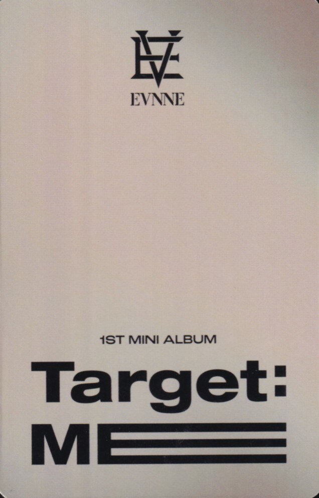 Junghyun EVNNE photocard back side - Photocard