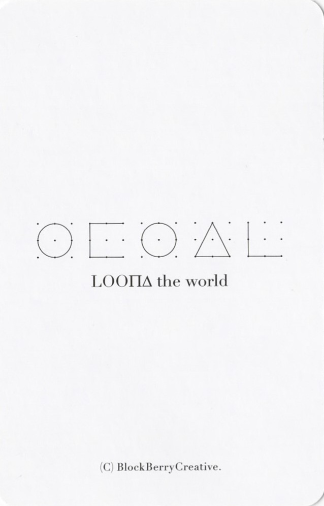 Vivi LOONA photocard back side - Random Photocard