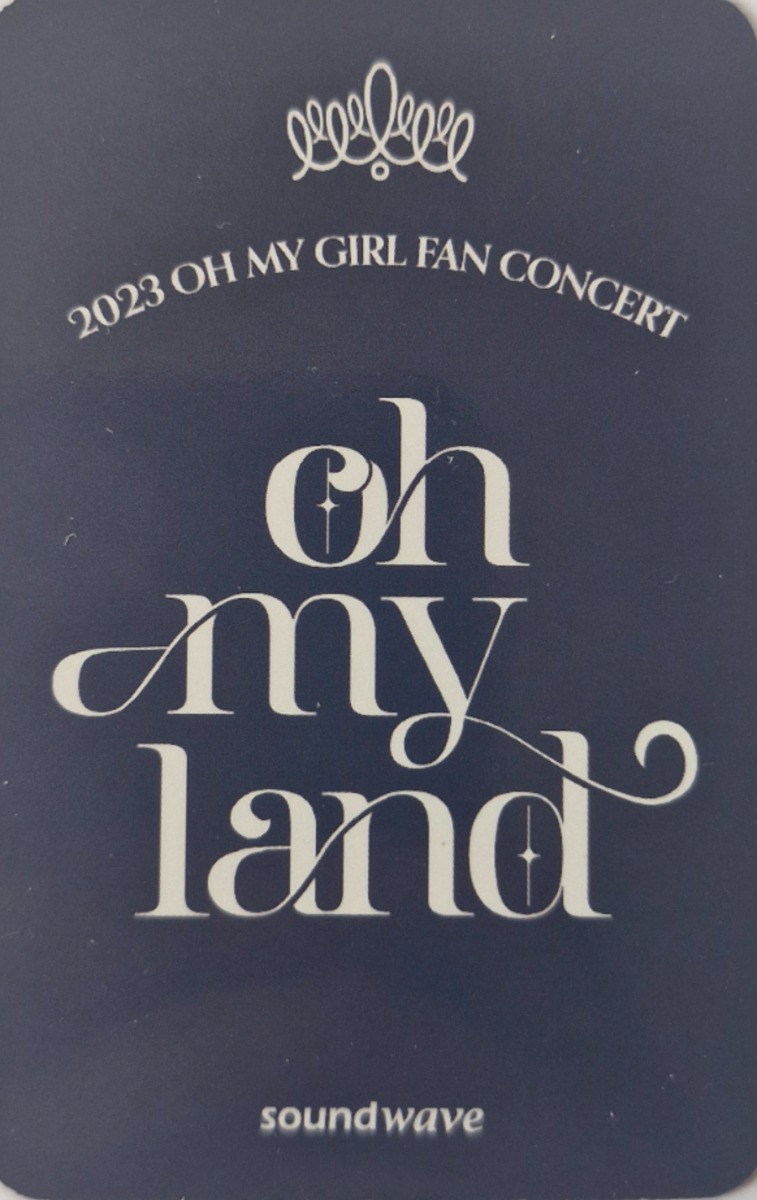 Seunghee OH MY GIRL photocard back side - 50k won Benefit (Online)