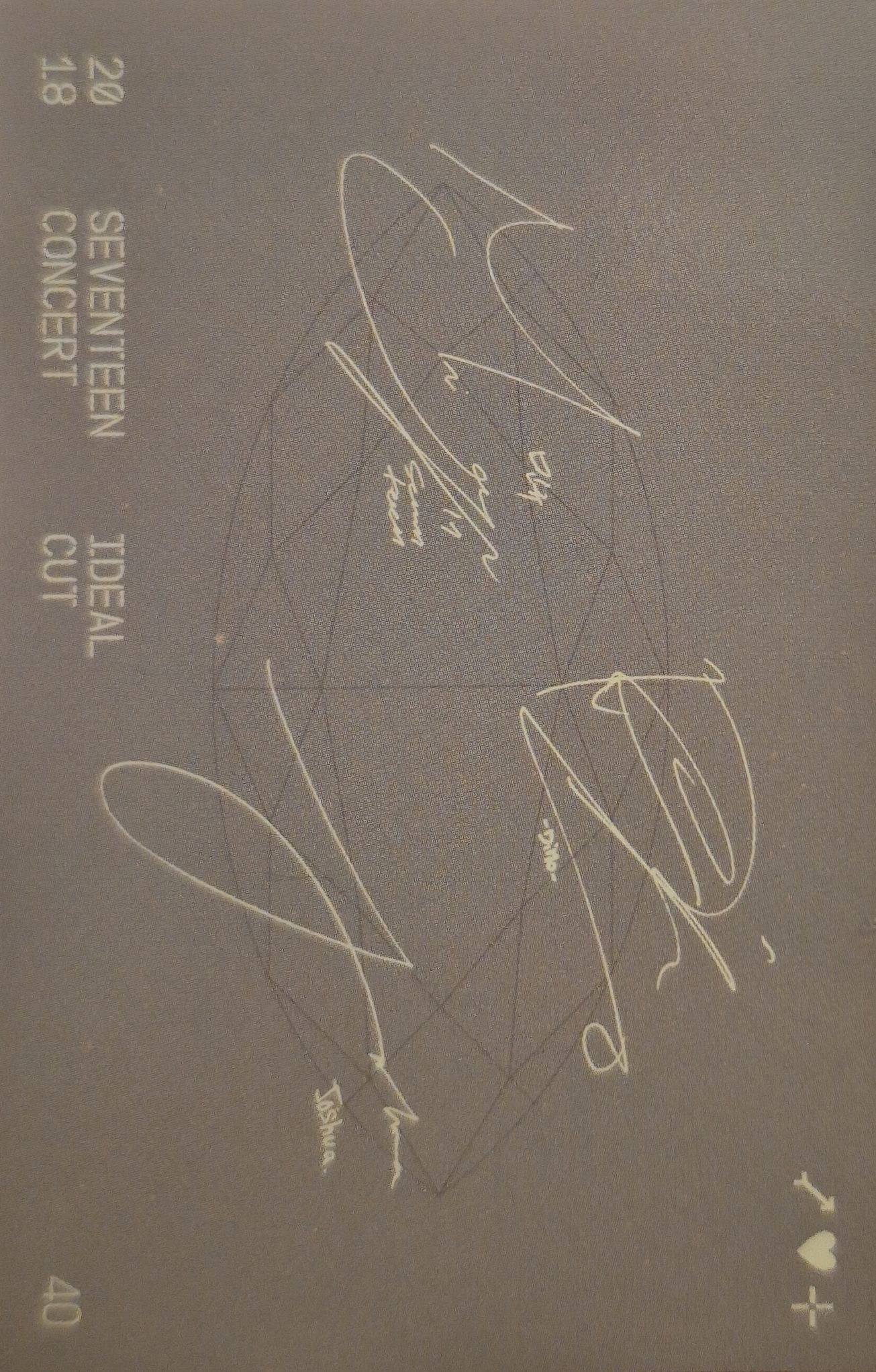 Mingyu, Dino & Joshua SEVENTEEN photocard back side - Trading Card