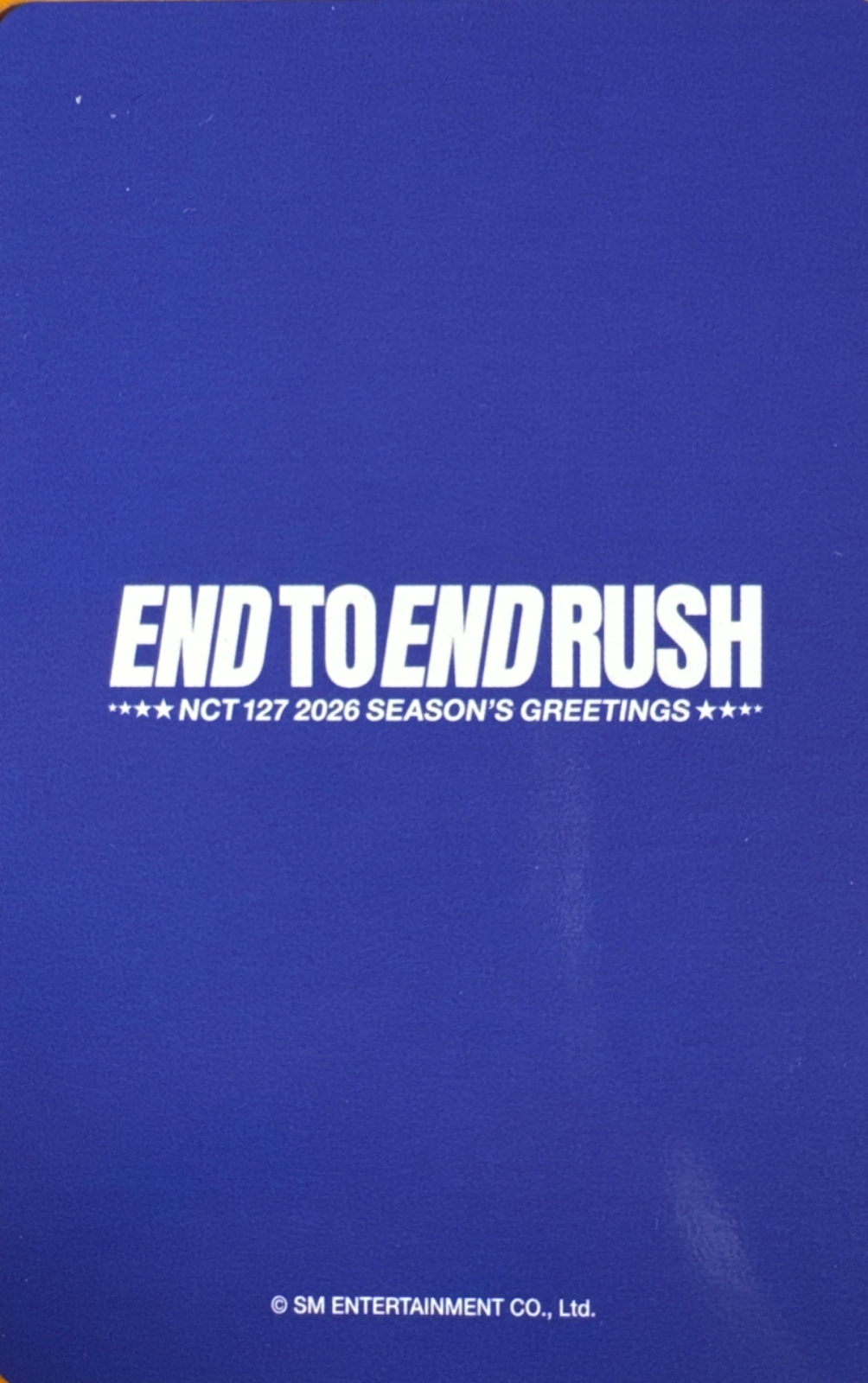 Mark NCT 127 photocard back side - Photocard Set