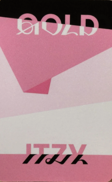Chaeryeong, LIA & Ryujin ITZY photocard back side - Pre Order Only Unit Photocard