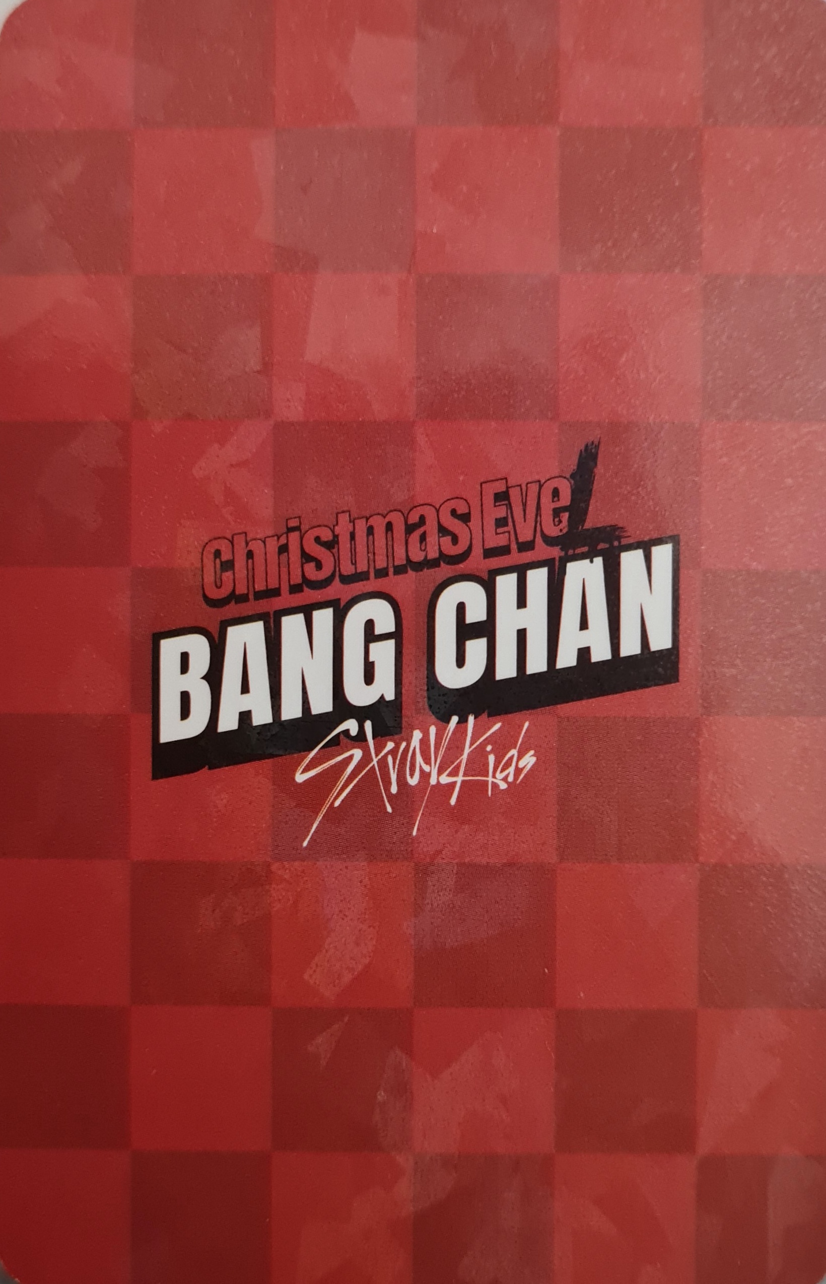 Bang Chan Stray Kids photocard back side - Glitter Photocards