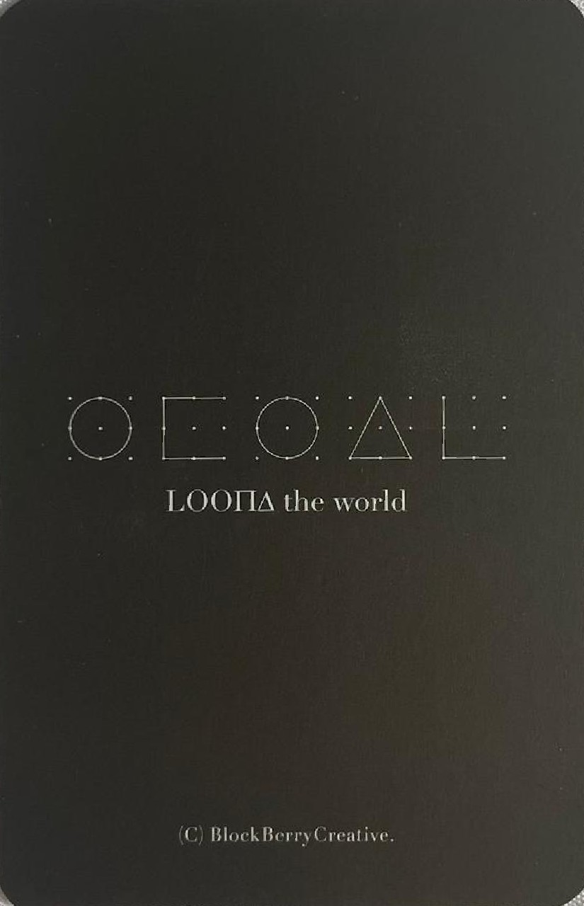 Hyeju LOONA photocard back side - Photocard