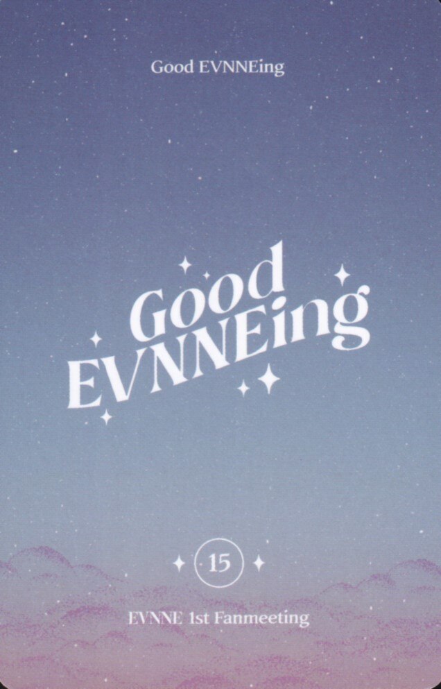 Seungeon EVNNE photocard back side - Random Photocard Set