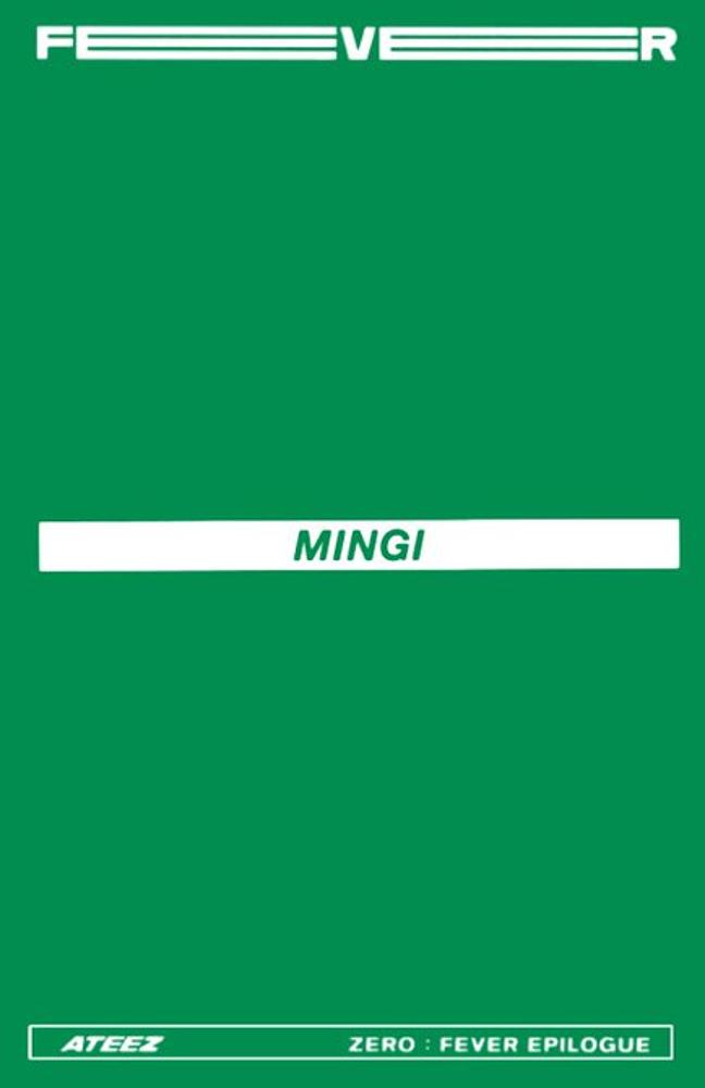 Mingi ATEEZ photocard back side - Limited Photocards