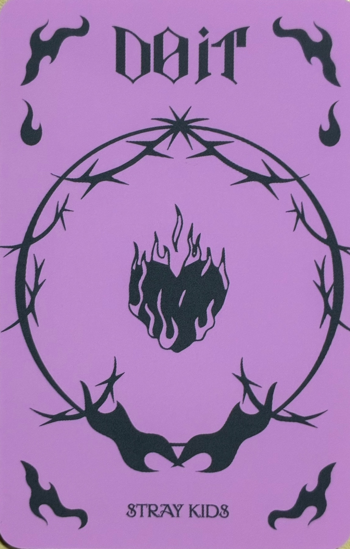 Seungmin Stray Kids photocard back side - Preorder