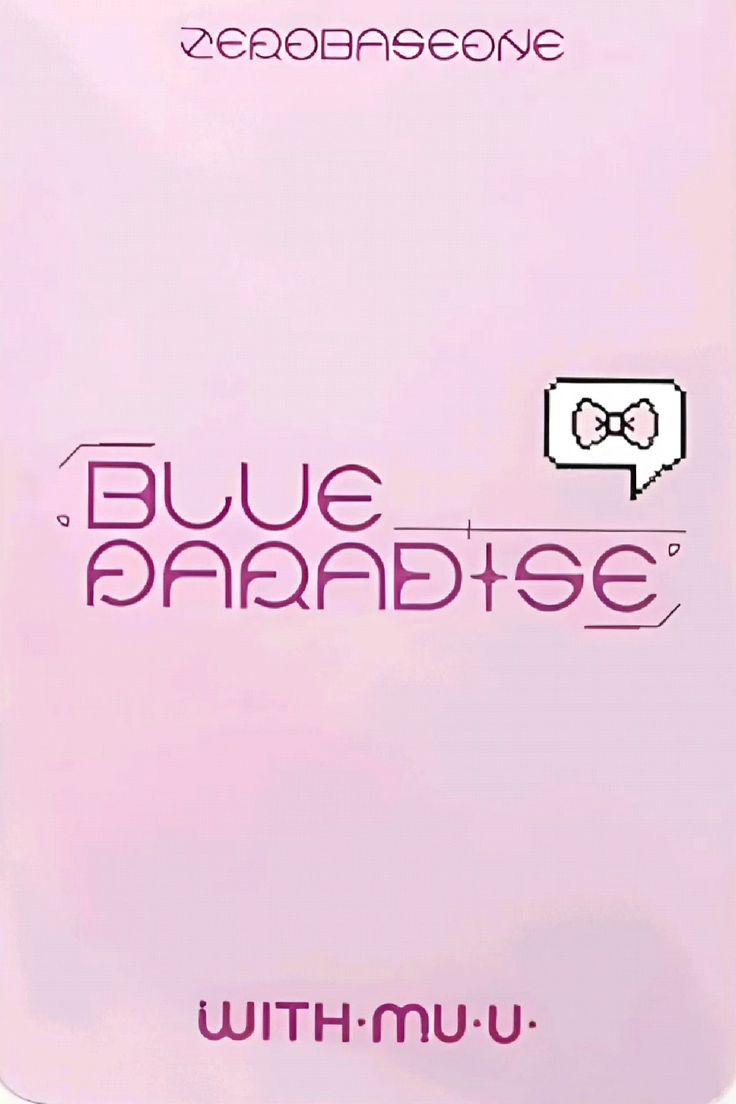 Taerae ZEROBASEONE photocard back side - Digipack Ver. - Preorder