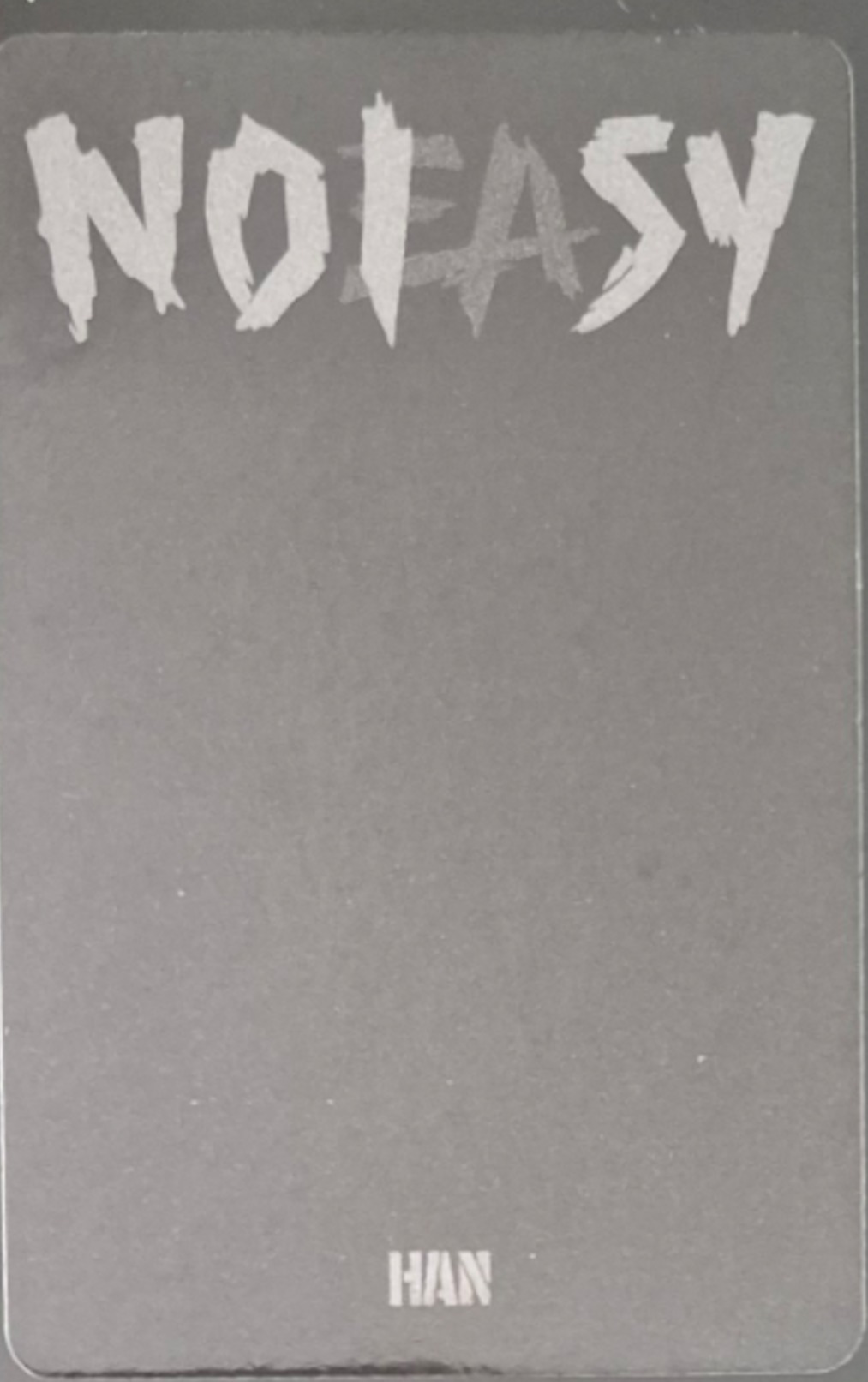 Han Stray Kids photocard back side - Limited ver. Set