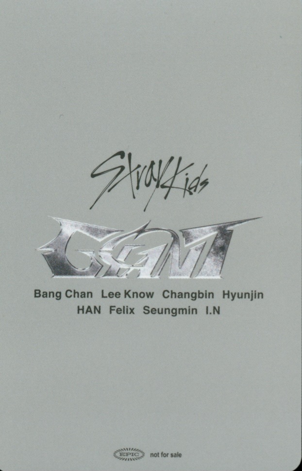 Changbin Stray Kids photocard back side - 11/17 - Tokyo Dome